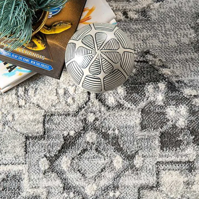 Hot Kirklands Home Vintage Circular Patterns Area Rug, 5x7 Gray