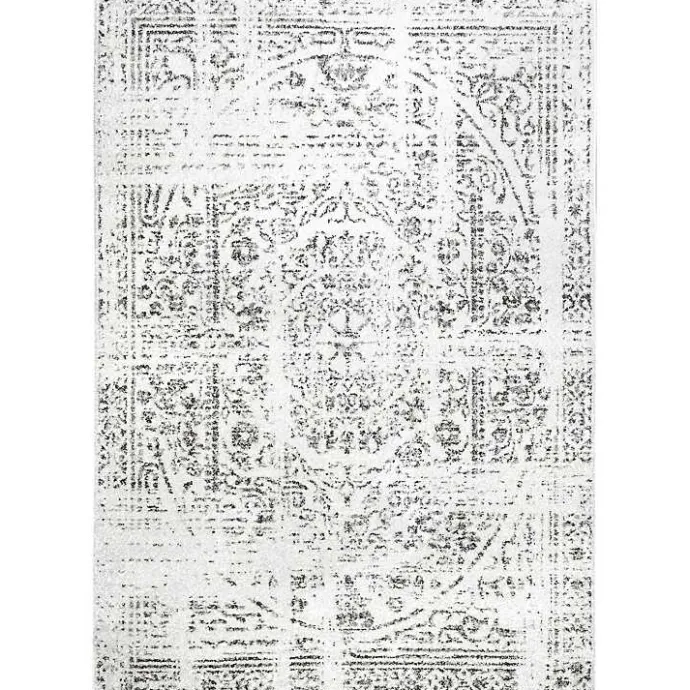 New Kirklands Home Gray Vintage Distressed Area Rug, 10x14