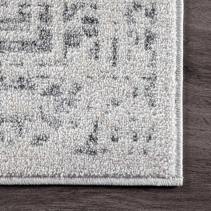New Kirklands Home Gray Vintage Distressed Area Rug, 10x14