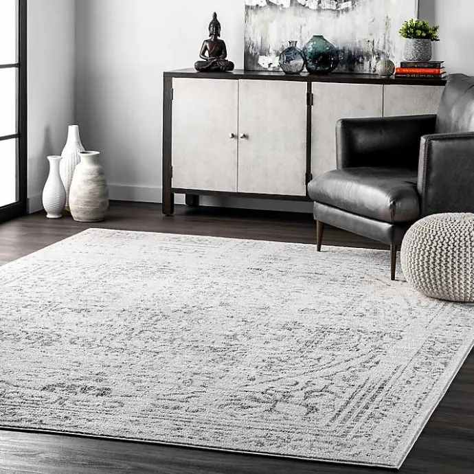 Best Kirklands Home Gray Vintage Distressed Area Rug, 12x18