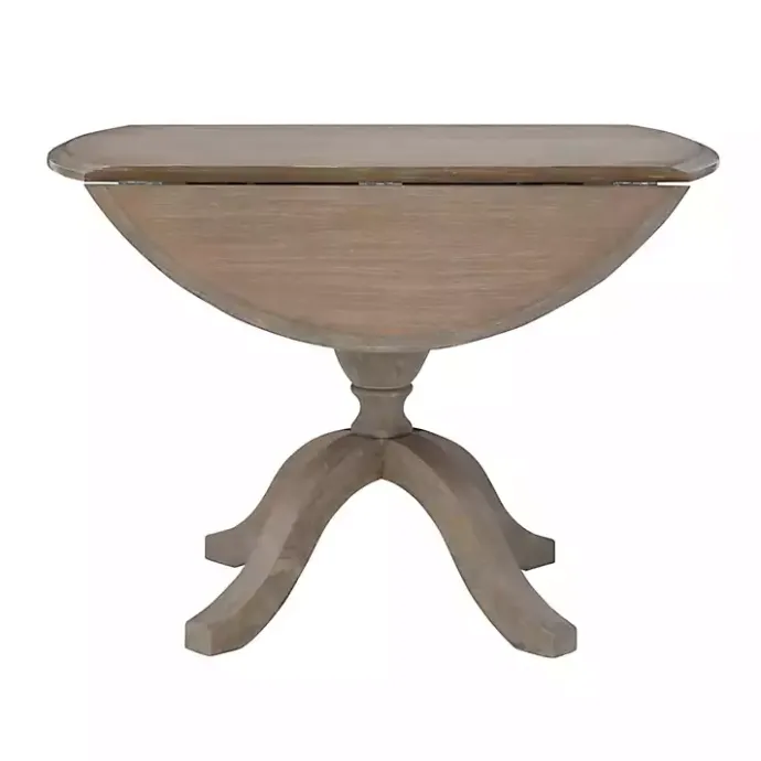 Kirklands Home Gray Wash Drop Leaf Dining Table