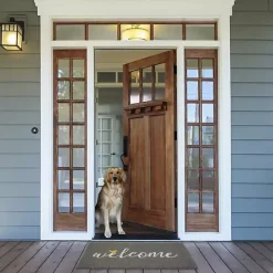 Hot Kirklands Home Gray Welcome Bird Coir Doormat