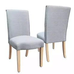 Kirklands Home Whitewashed Dining Chairs, Set of 2 Gray