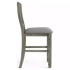 Best Kirklands Home Wire-Brushed Noreste Counter Stools, Set of 2 Gray