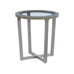 Outlet Kirklands Home Wood & Glass Top 3-pc. Table Set Gray
