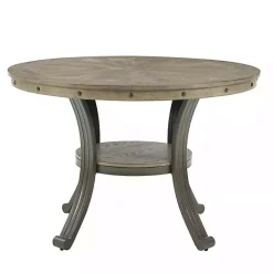 Clearance Kirklands Home Wood and Upholstered Chairs 5-pc. Dining Set Gray