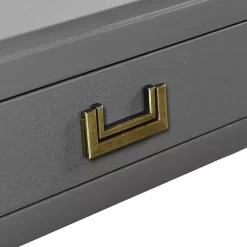 Discount Kirklands Home Wood 2-Drawer Layla Console Table Gray