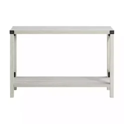 Kirklands Home Wood Farmhouse Console Table Gray