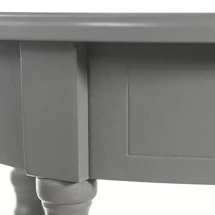 Hot Kirklands Home Wood Oval Emily Accent Table Gray