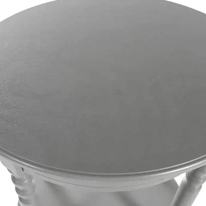 Hot Kirklands Home Wood Oval Emily Accent Table Gray