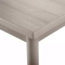 Best Kirklands Home Wood Porter Modern Dining Table Gray