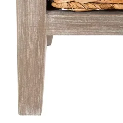 Online Kirklands Home Wood Side Table with Baskets Gray