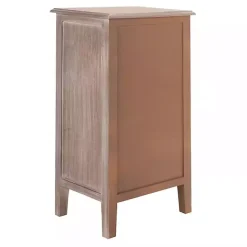 Online Kirklands Home Wood Side Table with Baskets Gray