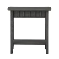 New Kirklands Home Wood Slat Accent Table Gray