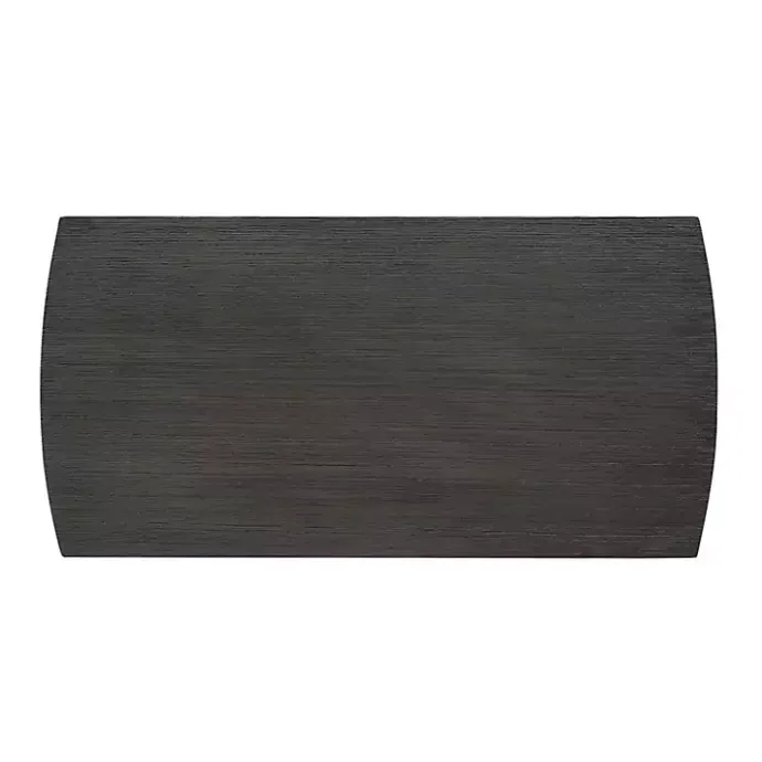 New Kirklands Home Wood Slat Accent Table Gray