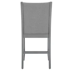 Sale Kirklands Home Wood Upholstered Counter Stools, Set of 2 Gray