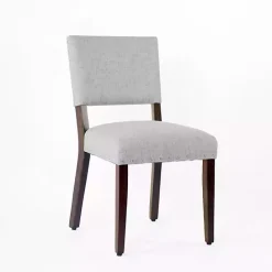 Discount Kirklands Home Woven Upholstered Dining Chairs, Set of 2 Gray