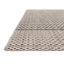 Sale Kirklands Home Gray Zig Zag Stripe Outdoor Area Rug, 7x10