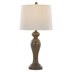 Sale Kirklands Home Gray-Brown Spindle Table Lamps, Set of 2 Tan