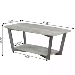 Sale Kirklands Home stone Joanne Coffee Table Gray