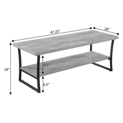 Online Kirklands Home Graywash Joanne Coffee Table Black