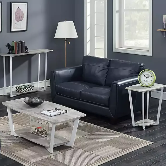 Kirklands Home Graywash Joanne Accent Table White