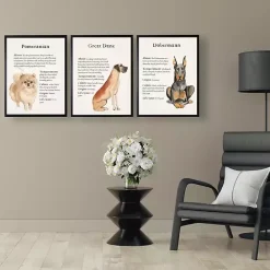 New Kirklands Home Great Dane Facts Framed Wall Plaque