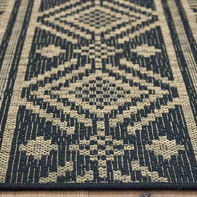 Hot Kirklands Home Greek Key Sun Shower Outdoor Area Rug, 5x8