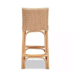 Outlet Kirklands Home Greek Natural Rat Woven Counter Stool Tan
