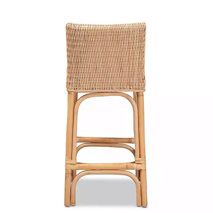 Outlet Kirklands Home Greek Natural Rat Woven Counter Stool Tan
