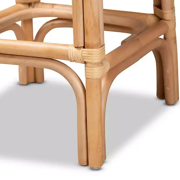 Outlet Kirklands Home Greek Natural Rat Woven Counter Stool Tan