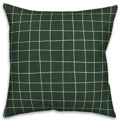 Discount Kirklands Home & White Grid Indoor/Outdoor Pillow Green