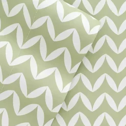 Online Kirklands Home Green and White Chevron 3-pc. Twin Sheet Set