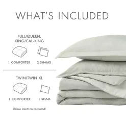 Best Kirklands Home Chambray 3-pc. Full/Queen Comforter Set Green