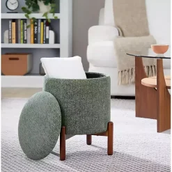 Sale Kirklands Home Daniella Storage Ottoman Green