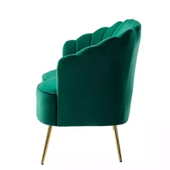 Outlet Kirklands Home Donata Velvet Tufted Loveseat Green
