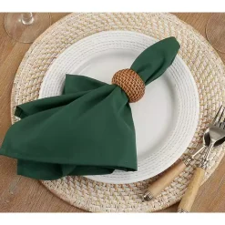 New Kirklands Home Everyday Polyester Cloth Napkins, Set of 12 Green