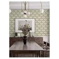 Discount Kirklands Home Green Flowering Trees Peel & Stick Wallpaper