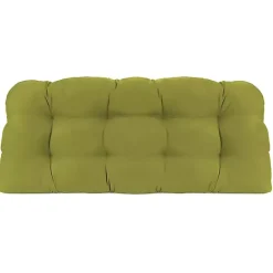 Clearance Kirklands Home French Edge Outdoor Wicker Settee Cushion Green