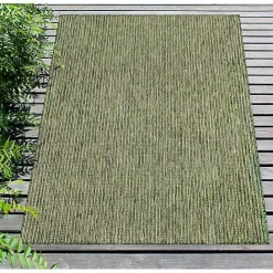 Kirklands Home Intertwined Santal Outdoor Area Rug, 6x9 Green