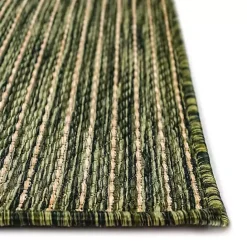 Kirklands Home Intertwined Santal Outdoor Area Rug, 6x9 Green