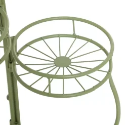 Sale Kirklands Home Metal Starburst 3-Tier Plant Stand Green