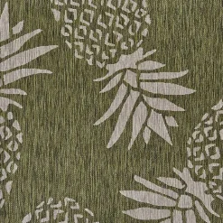 Outlet Kirklands Home Pineapple Indoor/Outdoor Area Rug, 5x7 Green