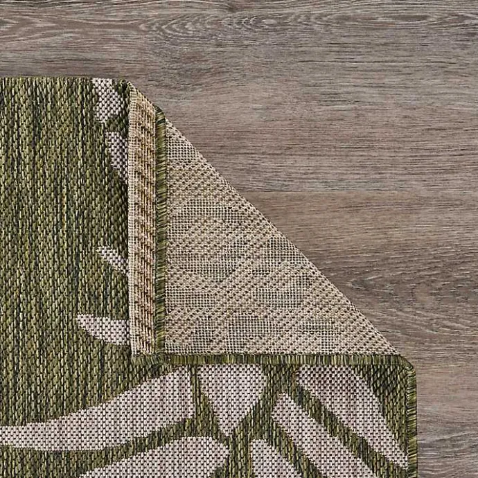 Sale Kirklands Home Green Pineapple Outdoor Area Rug, 7x9