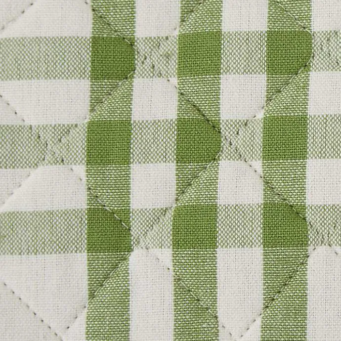 Hot Kirklands Home Green Plaid Eat Drink Enjoy 4-pc. Dish Towel Set