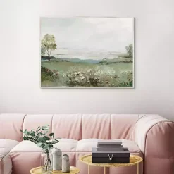 Hot Kirklands Home Green Prairie Field Framed Canvas Art Print