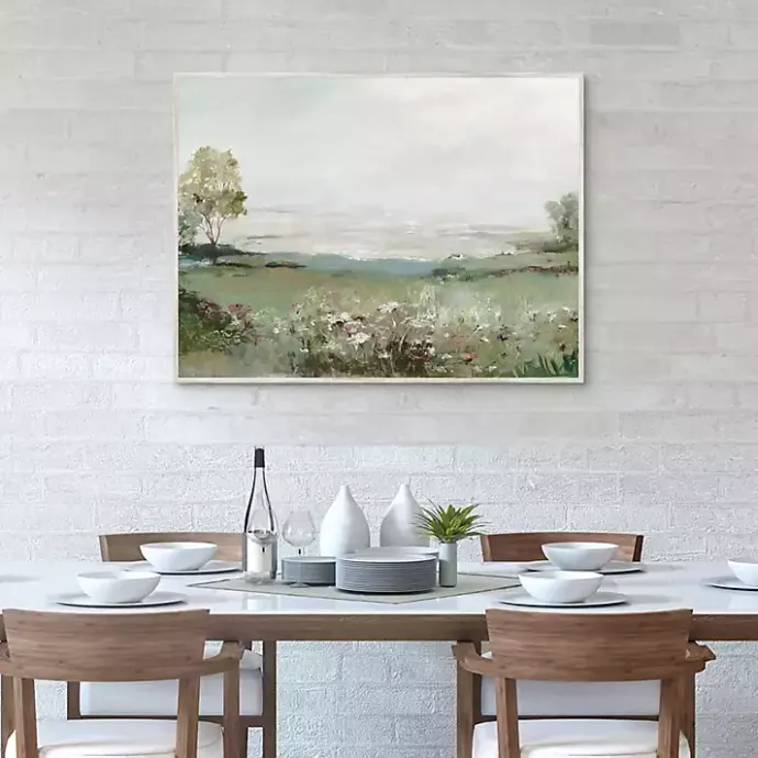 Hot Kirklands Home Green Prairie Field Framed Canvas Art Print