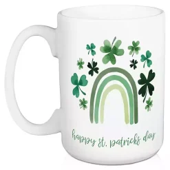 Sale Kirklands Home Green Rainbow St. Patrick's Day Mugs, Set of 2