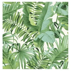 Discount Kirklands Home Tropical Leaves Peel & Stick Wallpaper Green