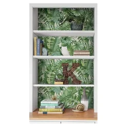 Discount Kirklands Home Tropical Leaves Peel & Stick Wallpaper Green